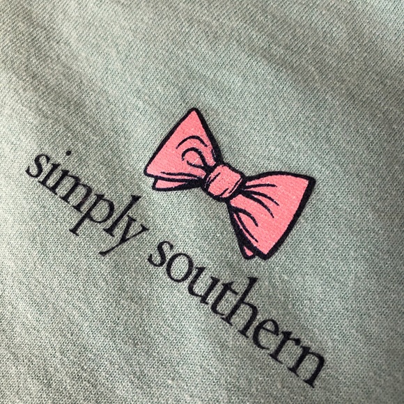 Simply Southern Long Sleeve tailgate sports tee shirt football Womens medium - Picture 6 of 10